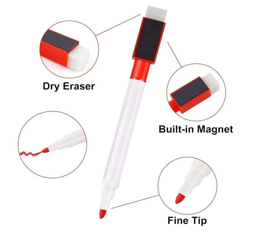 Marker rosu cu radiera BV-M08-R