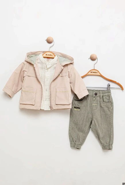 Set băieți 3 piese (jachetă, pantaloni, cămașă)