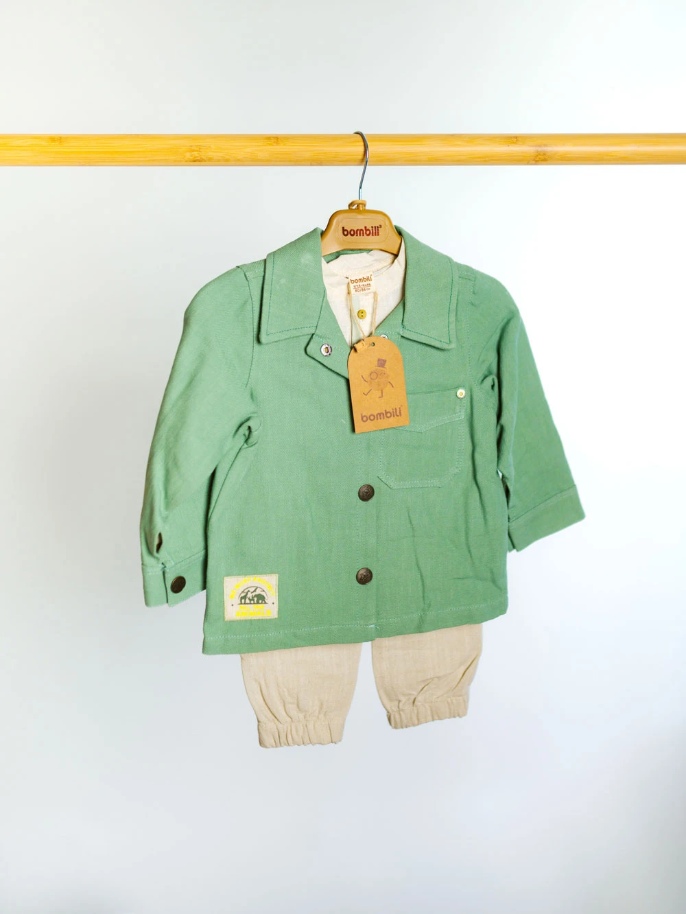 Set băieți 3 piese (jachetă, pantaloni, cămașă)