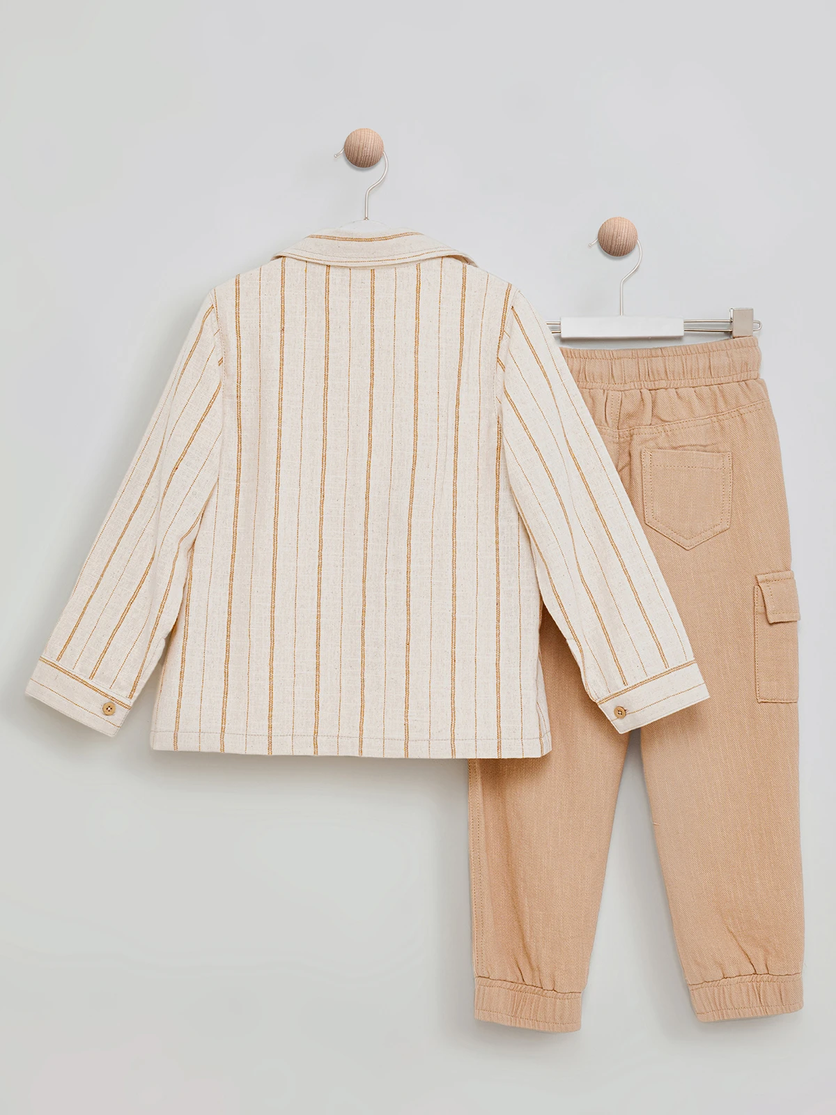 Set băieți 3 piese (cămașă, tricou, pantaloni)