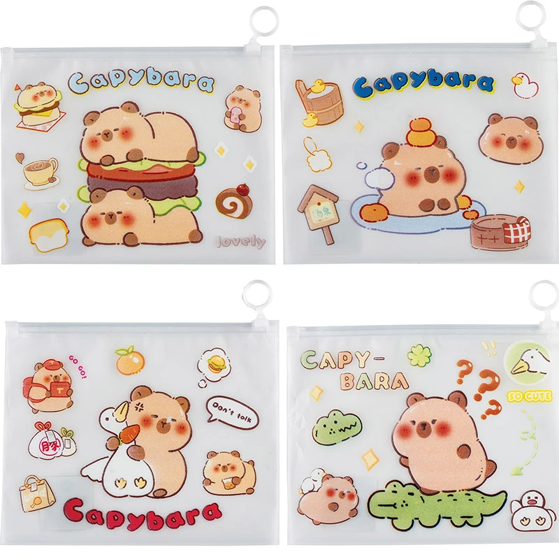 Mapa de plastic, A4,cu fermoar,CAPYBARA