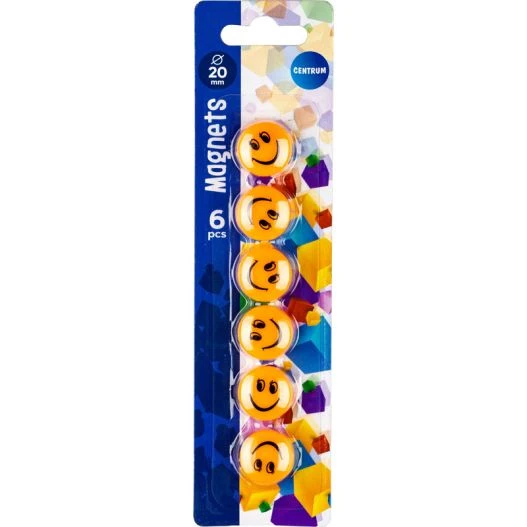 Magneti "Smile" set 6buc.diam. 20mm