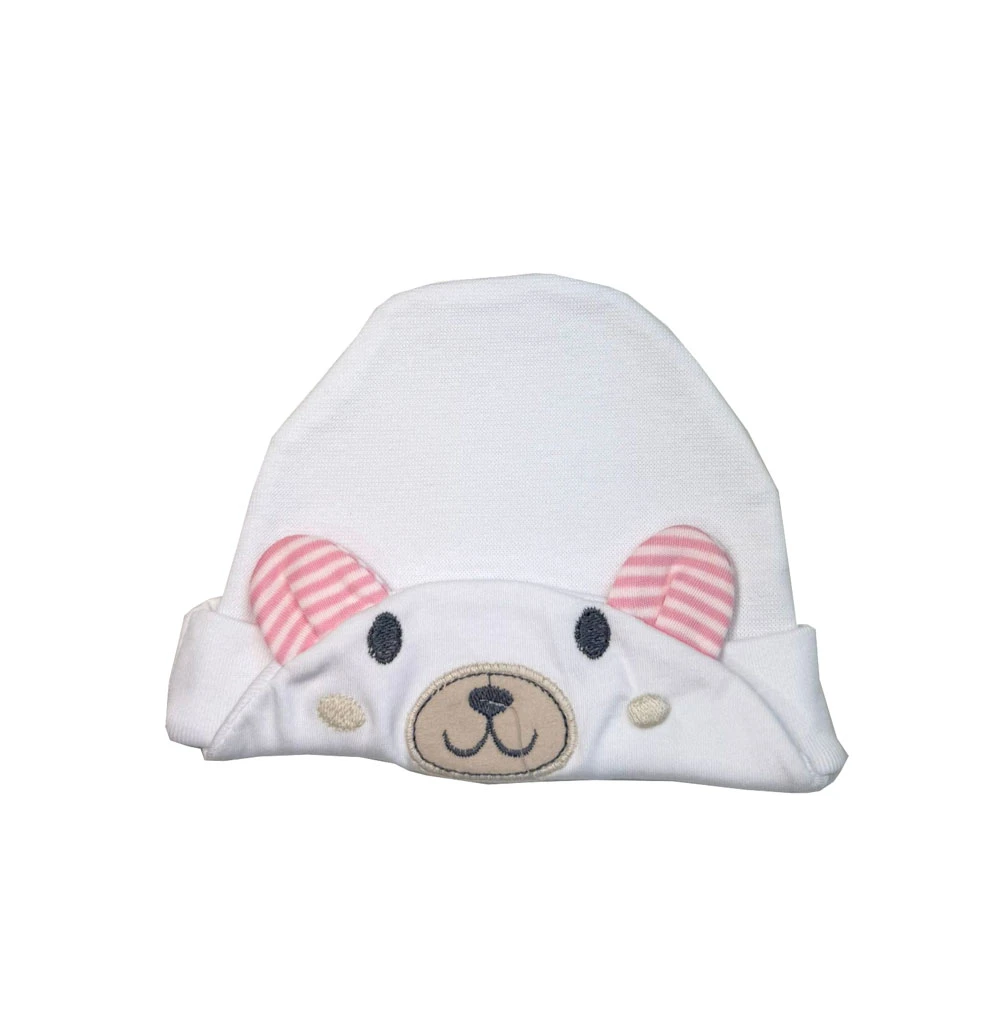 caciulita bebe alb
