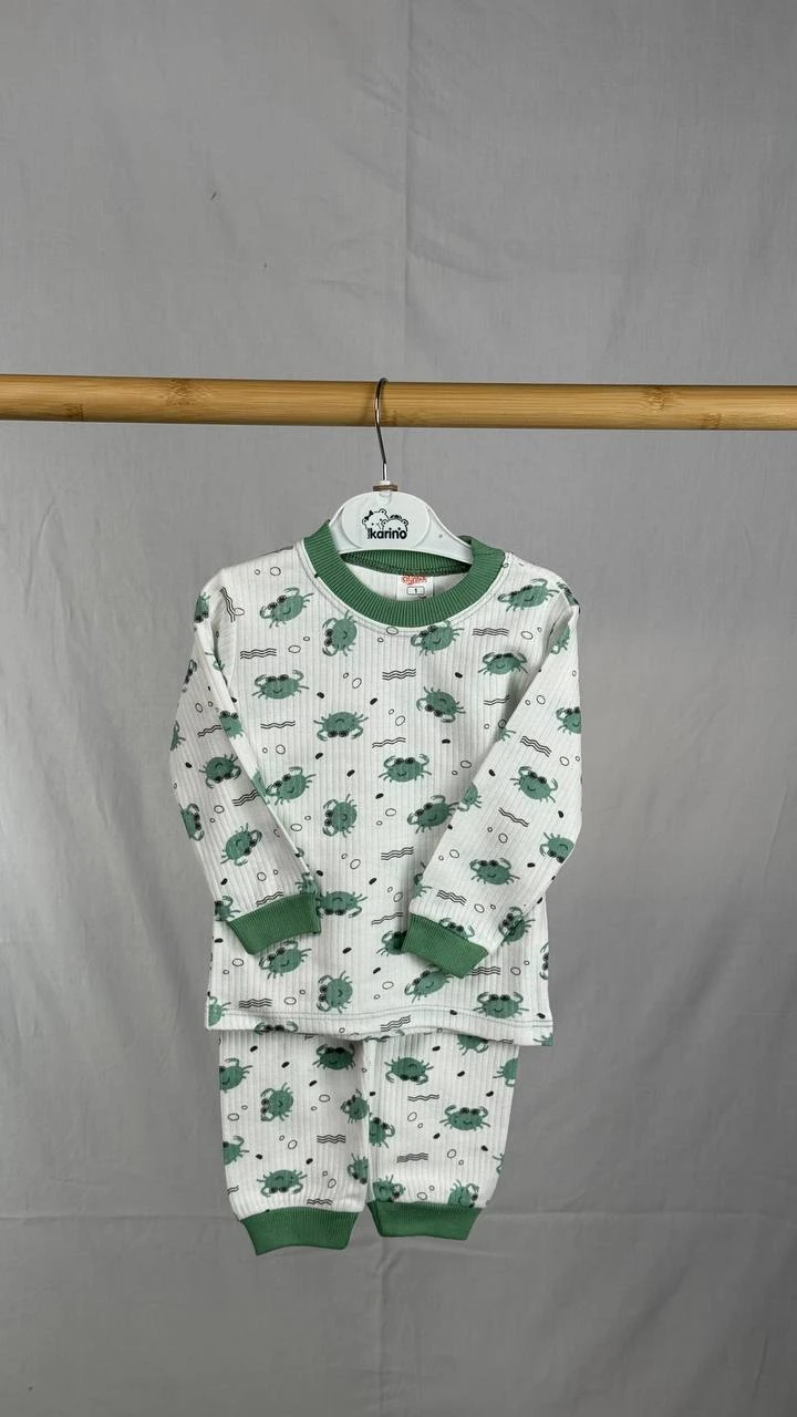 Pijama racusorul verde baieti
