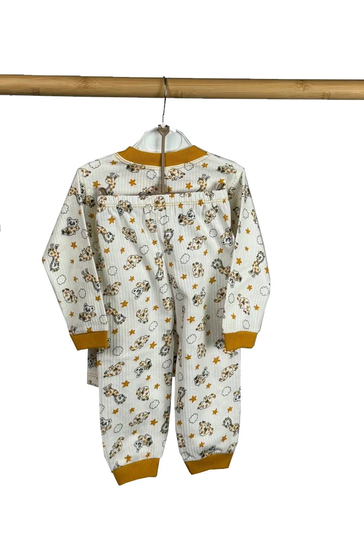 Pijama zoo portocala baieti