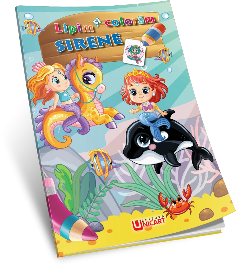 Lipim și colorăm  - Sirene