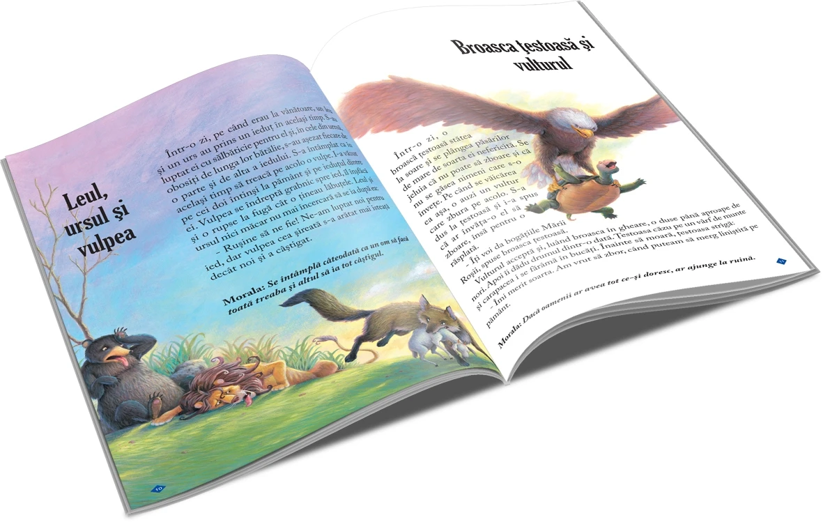 Leul și șoarecele. 12 povesti cu talc