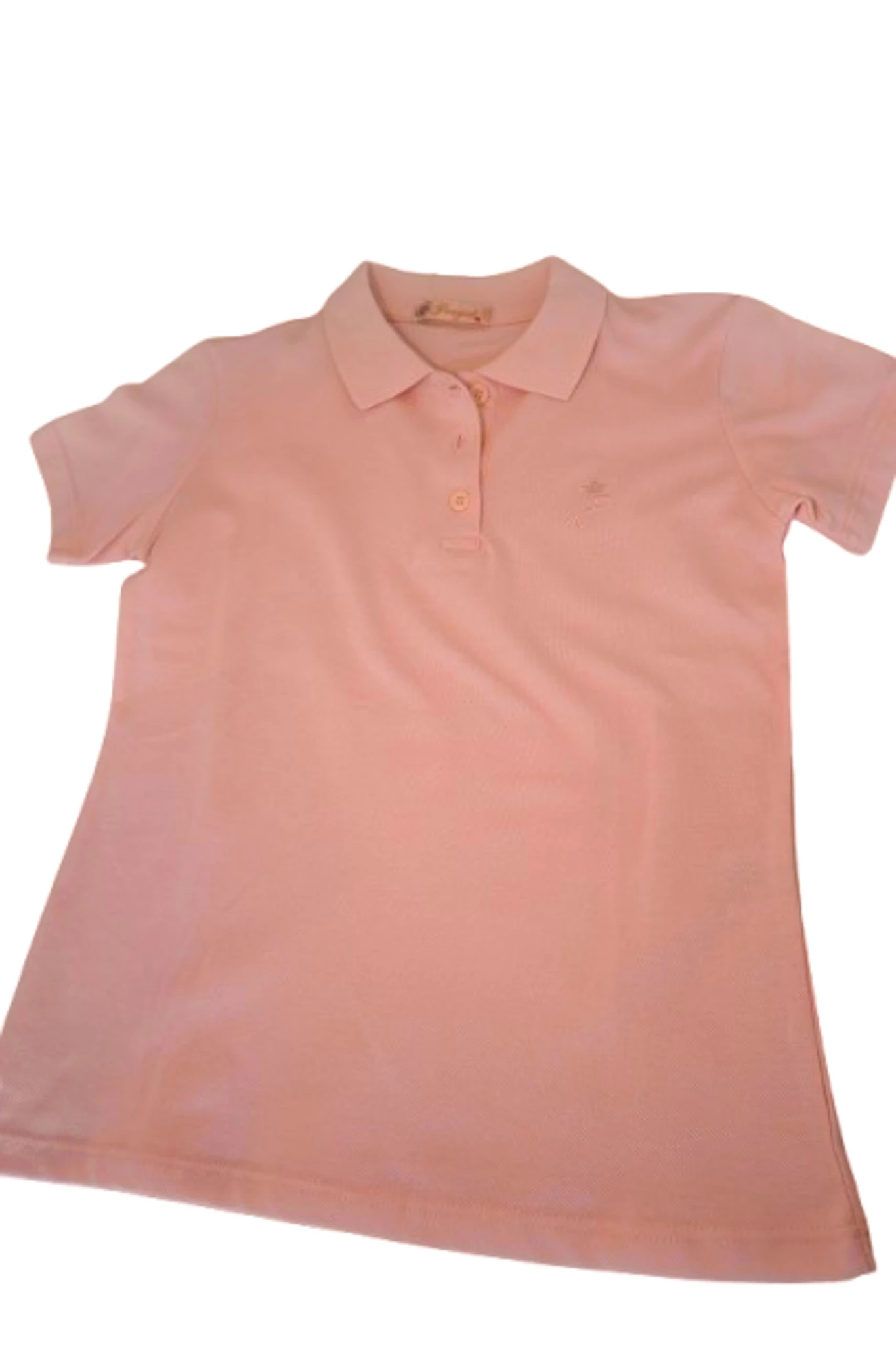 Tricou polo roz fete