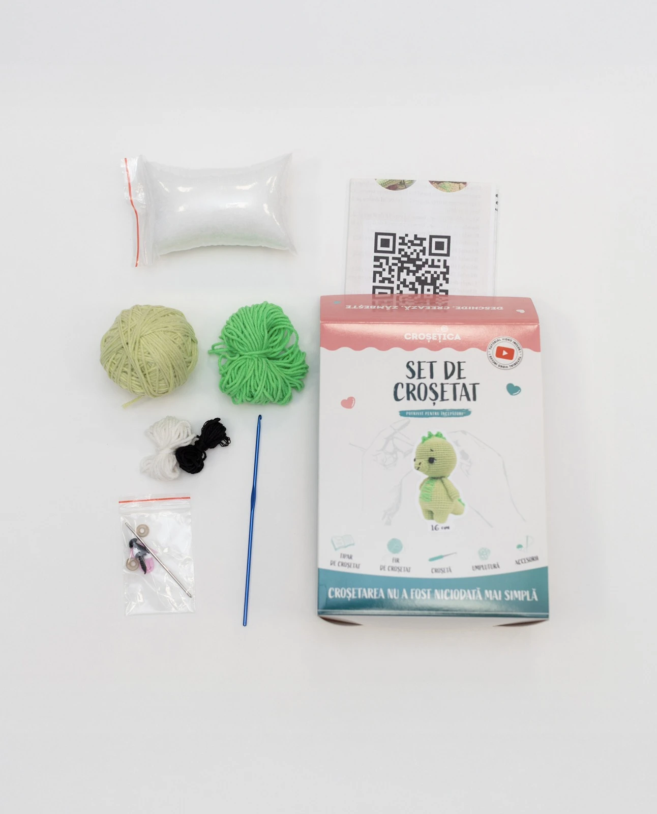 Set de croșetat - Dinozaur