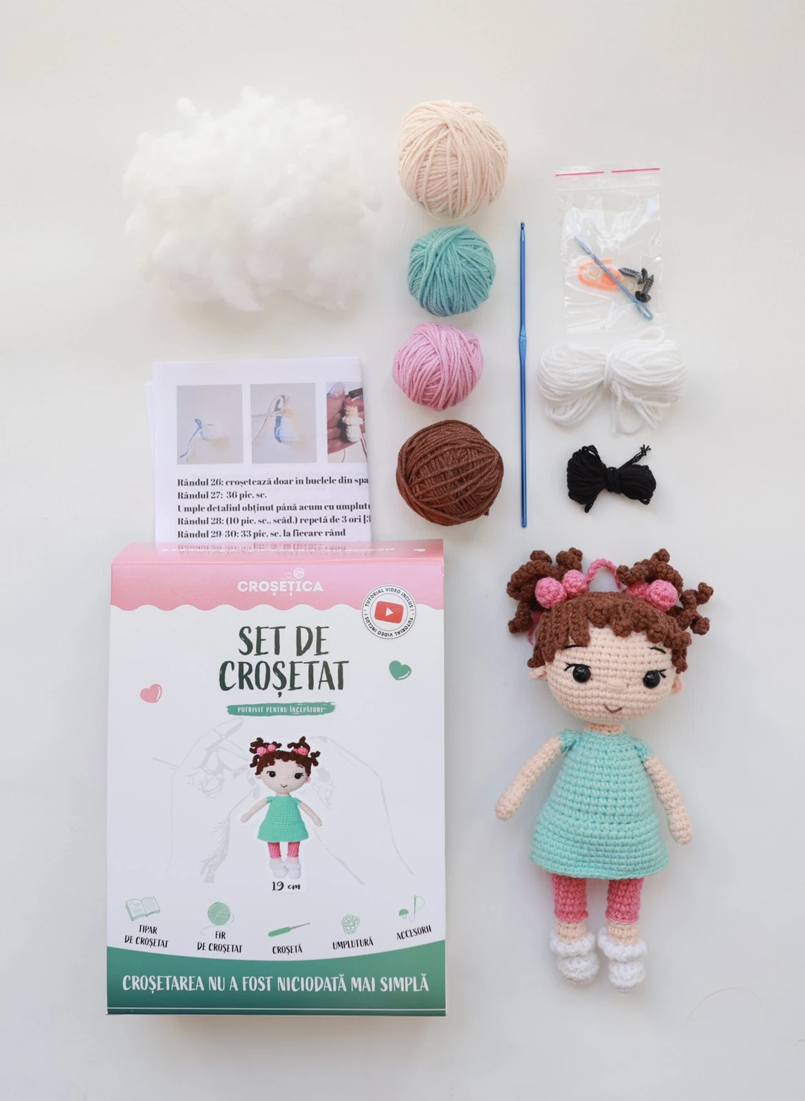 Set de croșetat - Fetiță