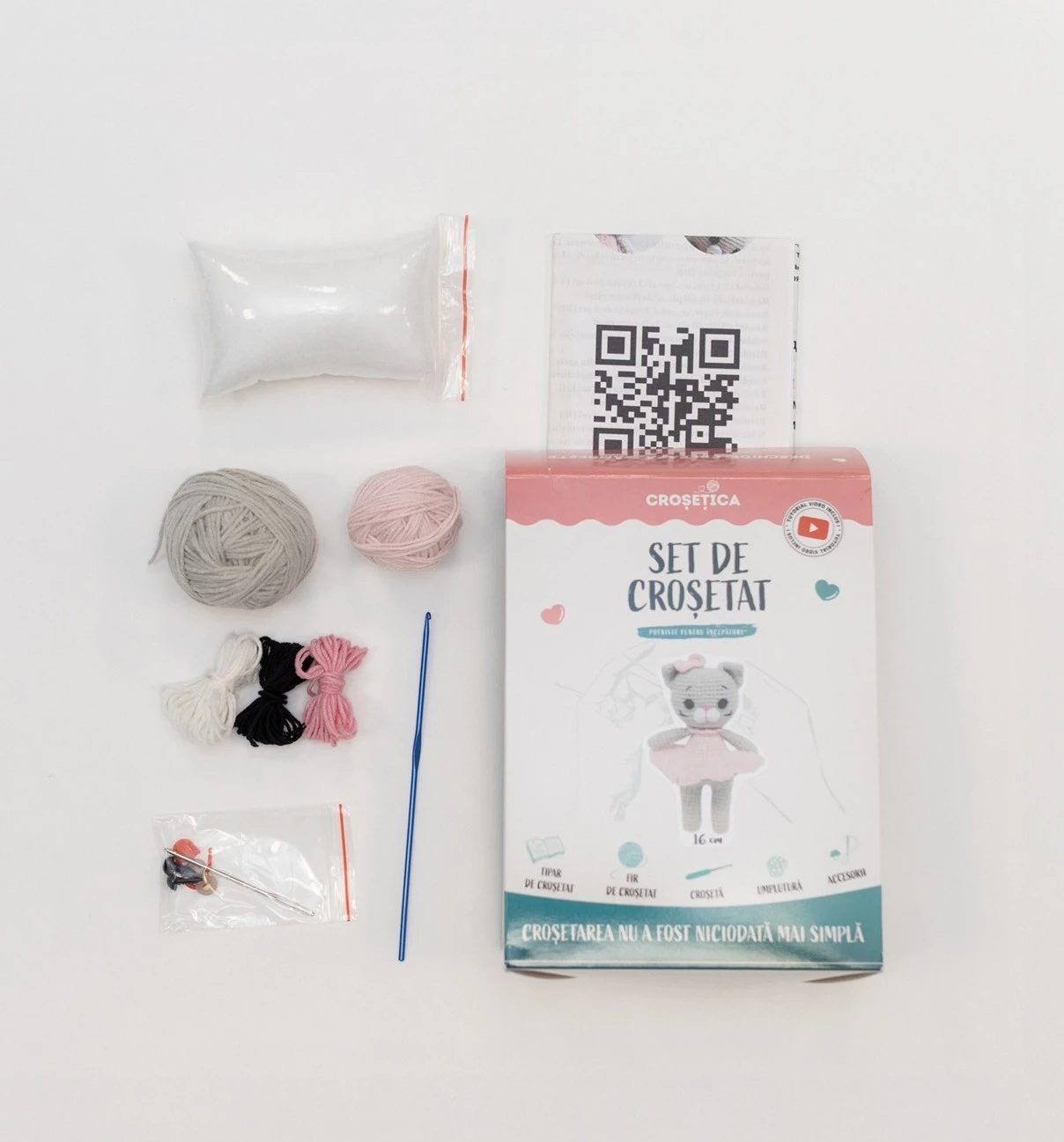 Set de croșetat - Pisicuță