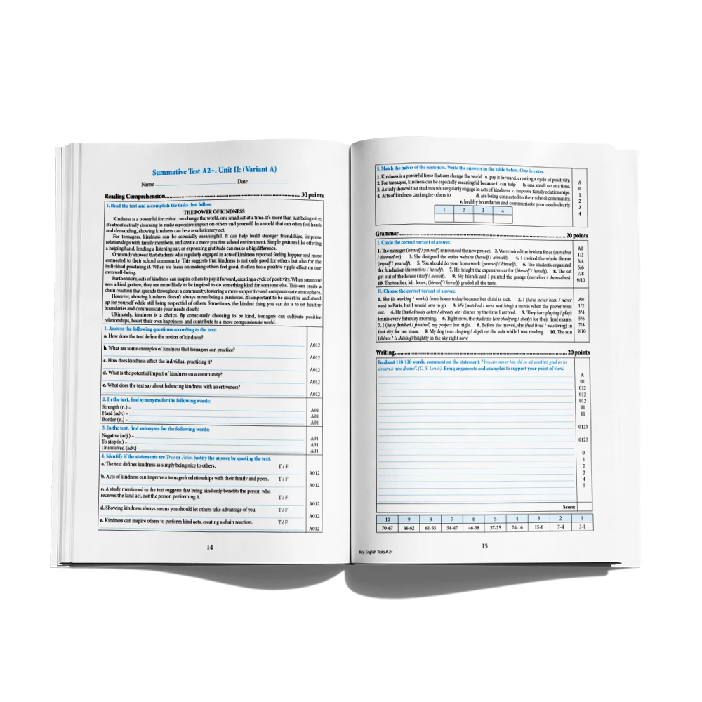 English Tests. Level A2 +  (cl.9)