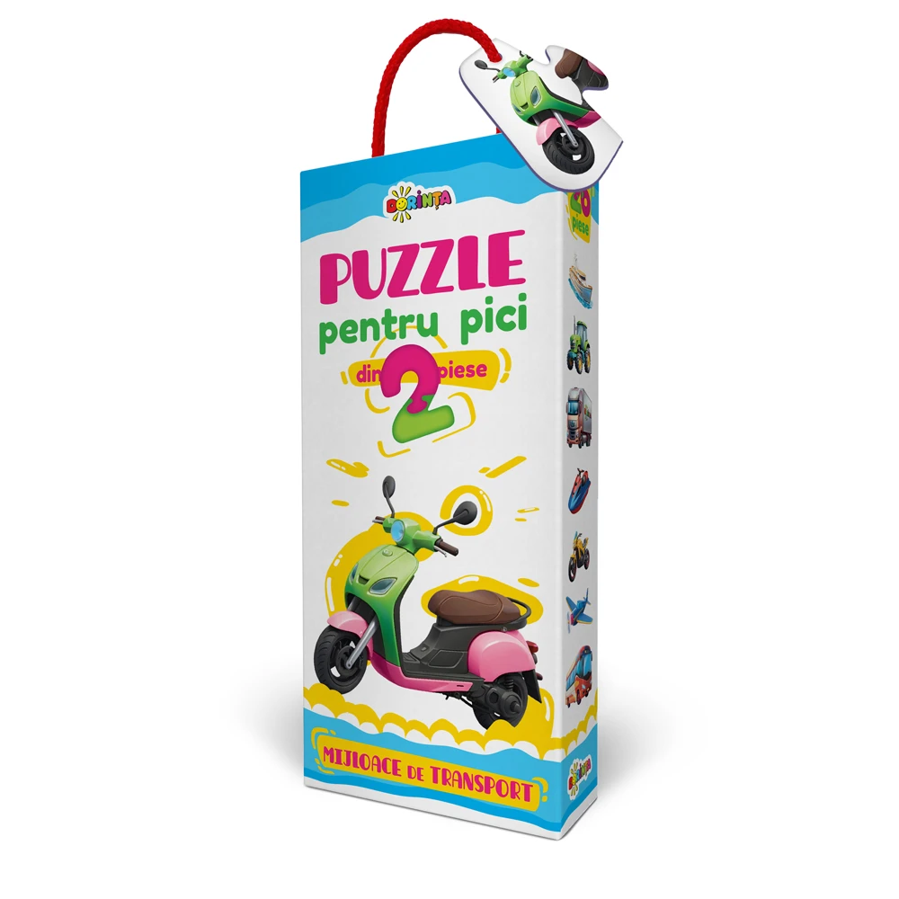 Puzzle 2 piese. Mijloace de transport