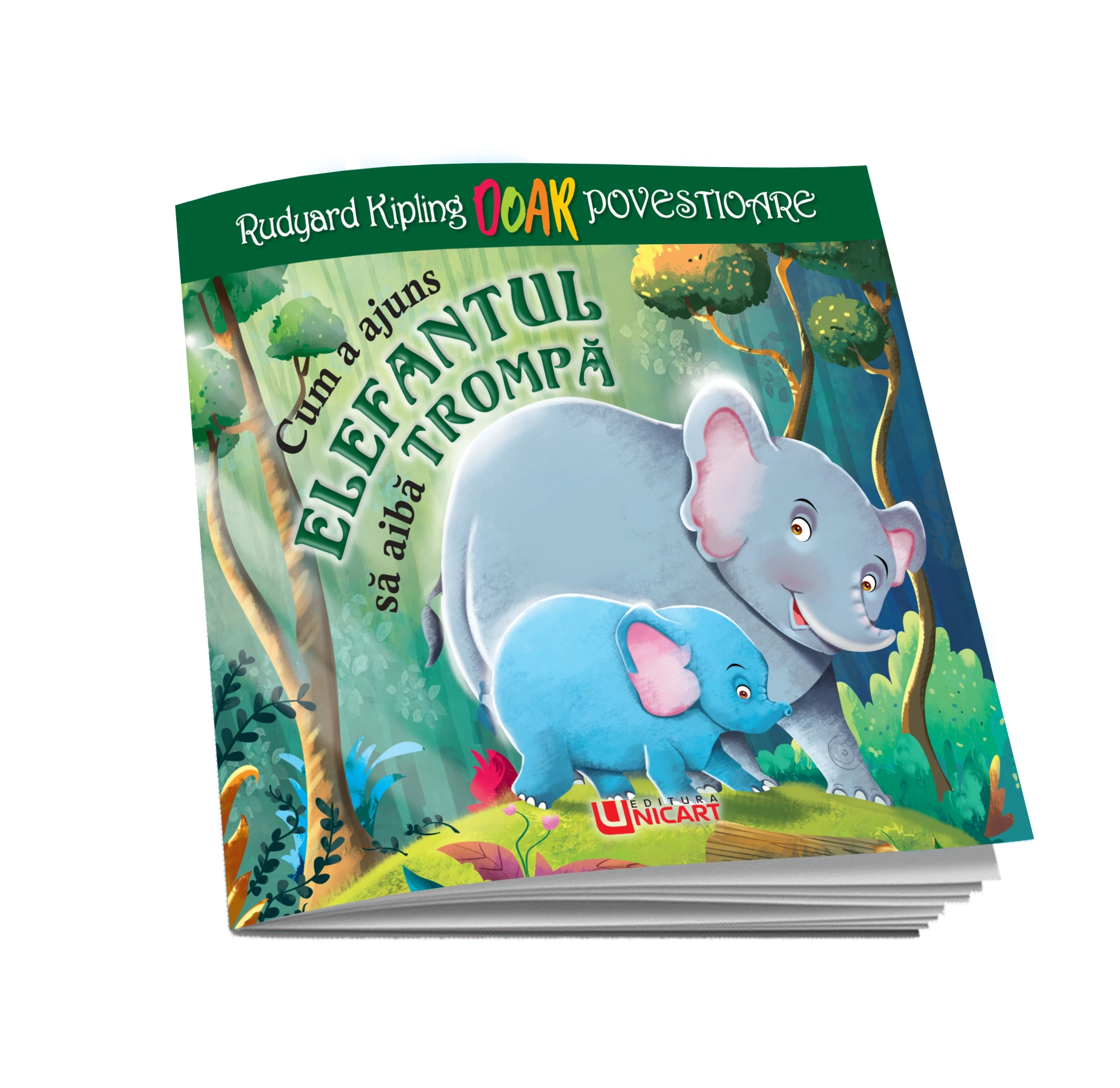 Cum a ajuns elefantul sa aiba trompa - Citim pe silabe