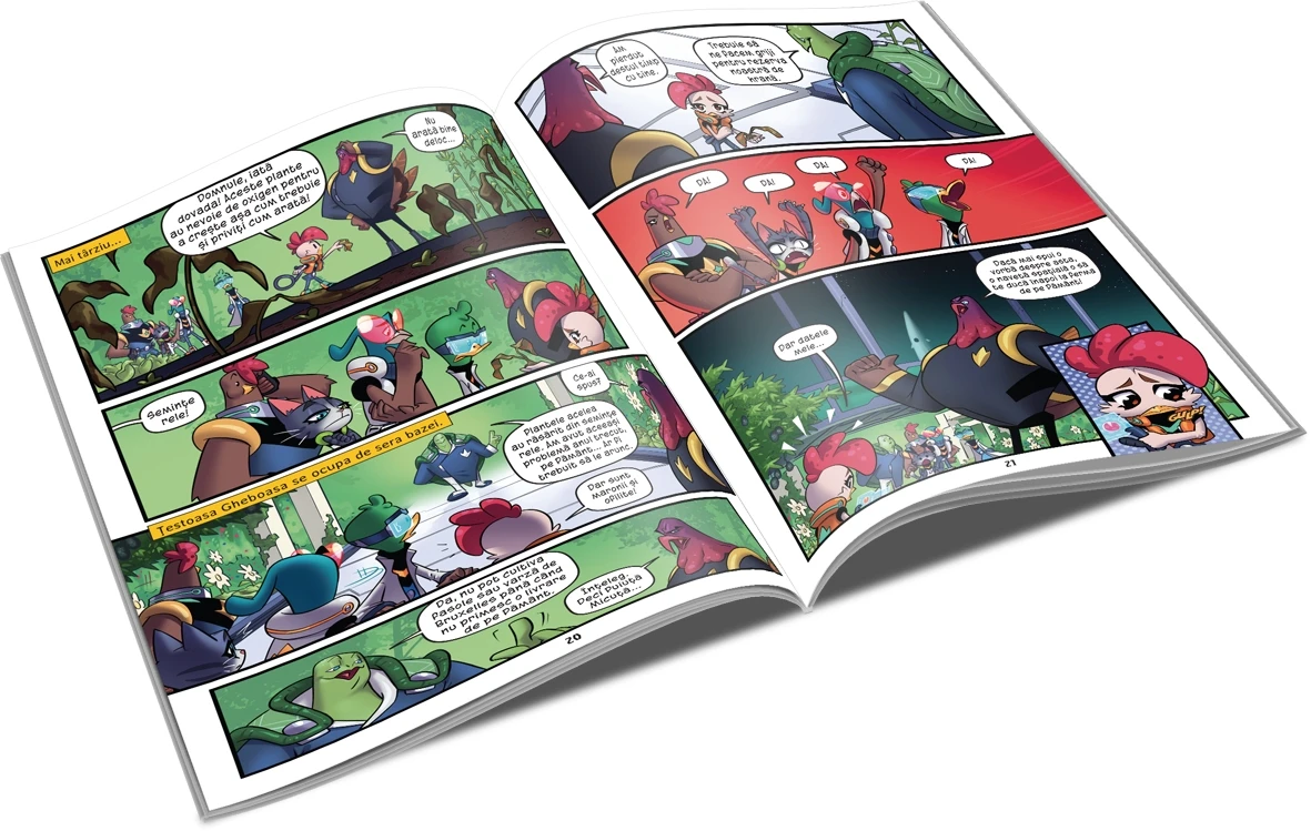 Fabule pe dos - Puiuta mica salveaza baza de pe luna