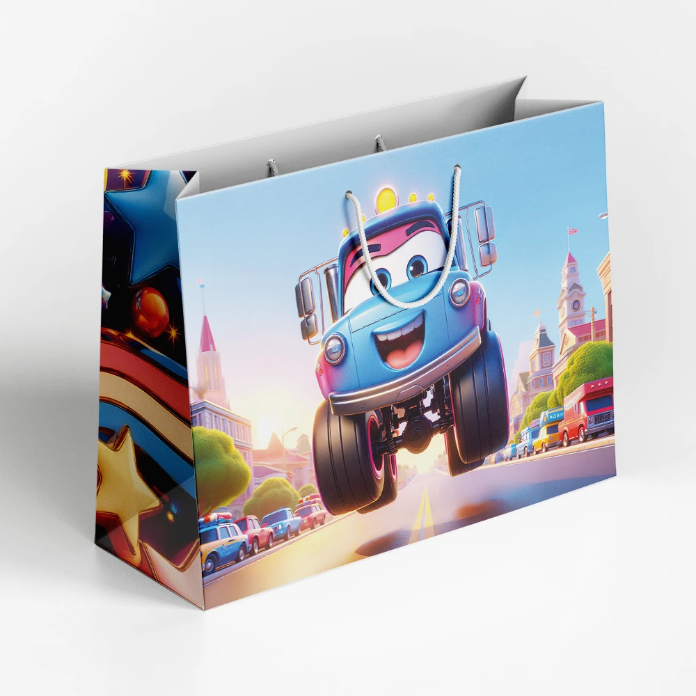 Punga cadou. Masinuta Vesela