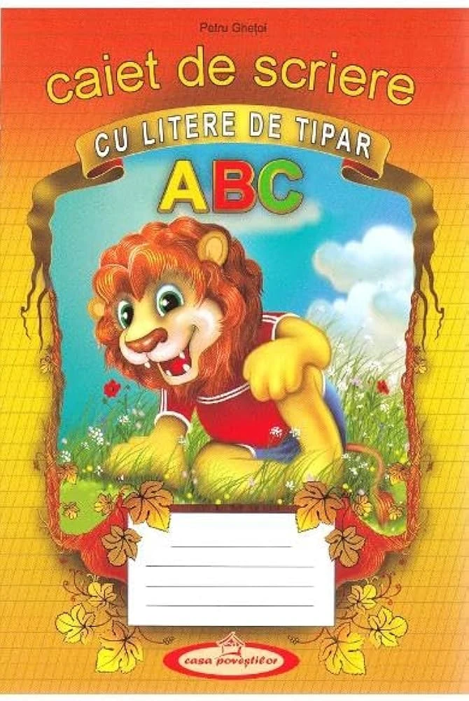 Caiet scriere. Litere de tipar