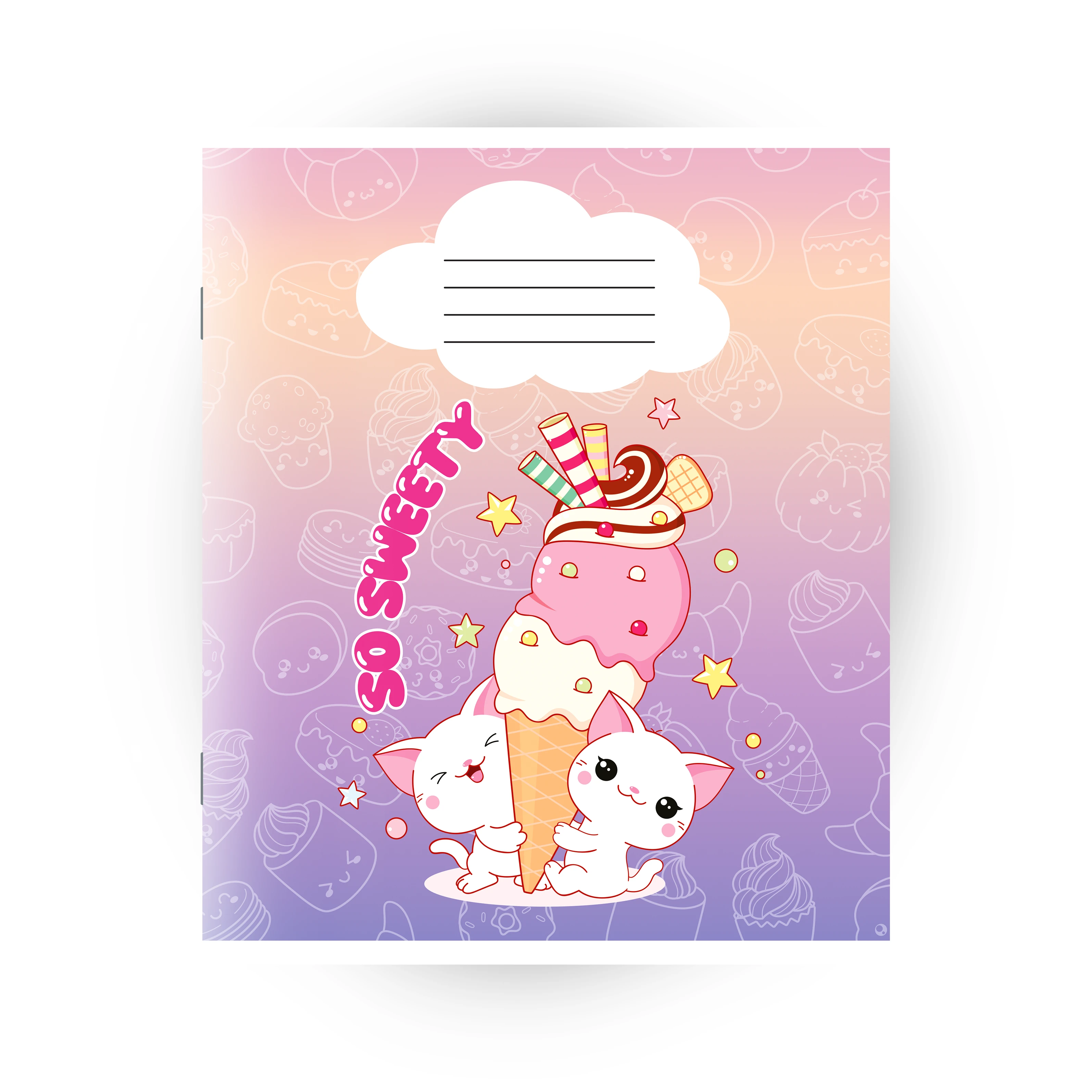 Caiet 12 foi linie mica cartonat (DORINTA )