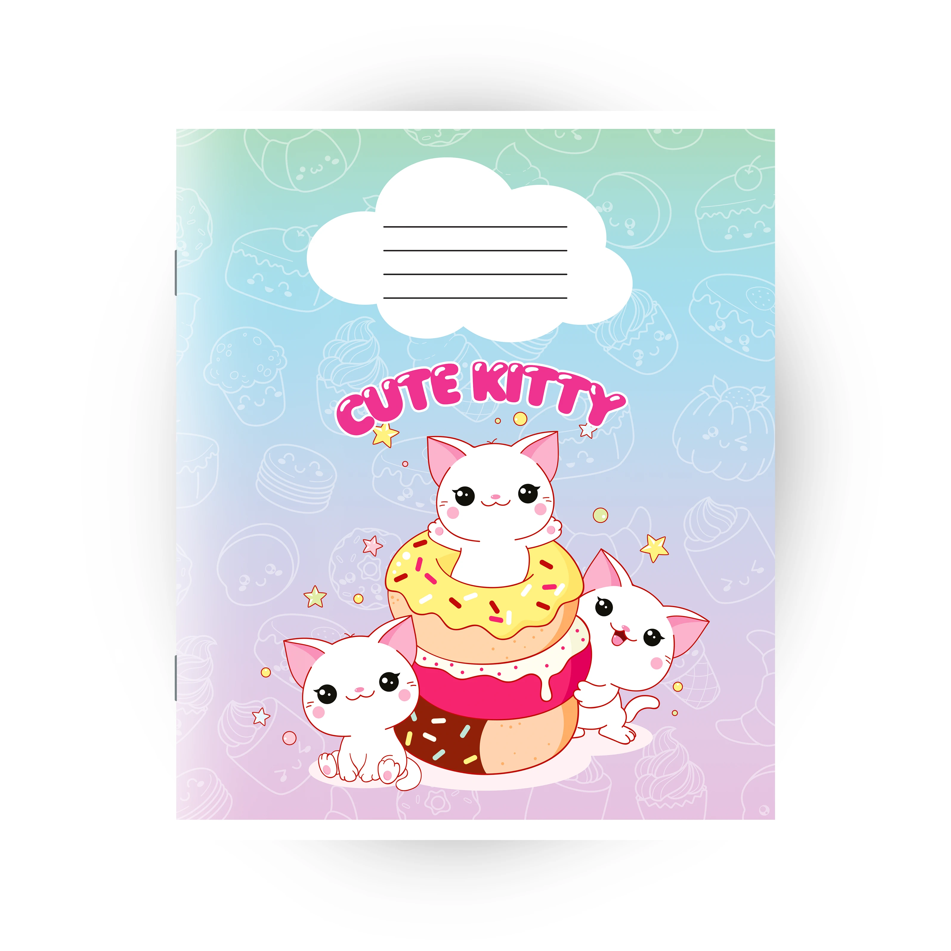 Caiet 12 foi linie oblica rara cartonat (DORINTA)