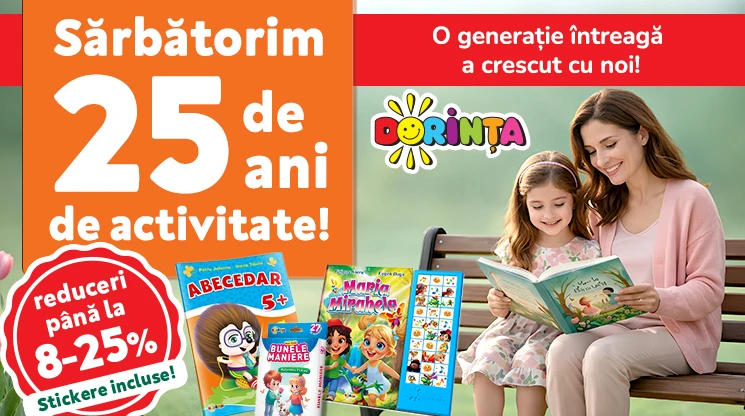 Generații întregi au crescut cu ele! Editura care ne-a învățat să scriem și să citim împlinește 25 de ani și lansează reduceri masive.