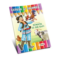 Citesc și colorez - Punguța cu doi bani