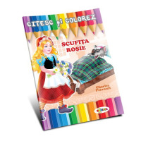 Citesc și colorez - Scufița Roșie