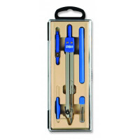 Compas, Set metalic școlar cu rezervă mină grafit,KOH-I-NOOR