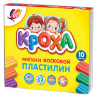 Plastilina moale Kroha 10 cul Luci