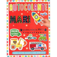 Autocolante mari pentru mânuțe mici. Mașini puternice