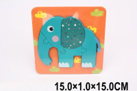 Puzzle din lemn Elefant