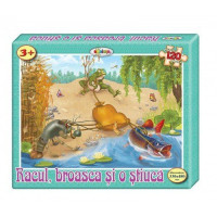 Puzzle Racul, broasca și o știucă 120ps.