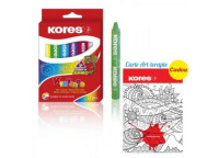 Creioane cerate Kores 12cul JUMBO