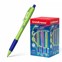 Pix retractabil ErichKrause®  JOY® Neon, Ultra Glide Technology, albastru