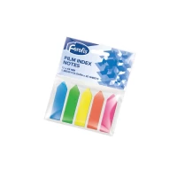 Semne de carte plastic 5 cul.neon col. x 20foi. 44x12mm