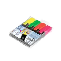 Marker evidentiator set 4buc. (galben,roz,verde orange)
