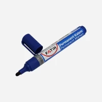 Marker Permanent albastru cu varf rotund Fatih