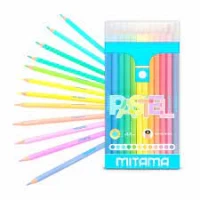 Creioane triangulare 3.3 mm, 6 cul. pastelate