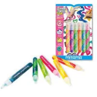 Lipici stick cu sclipici lavabil 10,5 ml. set 6 cul.