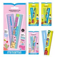 Rigla 15 cm. set 2buc.