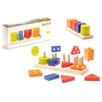 Sortator geometric din lemn (17piese)