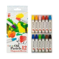 Creioane Ulei Pastel 12 cul.Hedgehog ICO