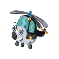 Tablou pe numere 30x30 cm "Elicopter"/Strateg ES097