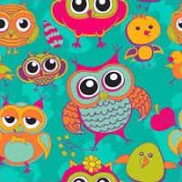 Tablou pe numere 30x30 cm "Păsări Multicolore"