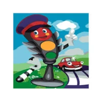 Tablou pe numere 30x30 cm "Semafor Vesel"