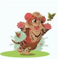 Tablou pe numere 30x30 cm "Tigrisor"