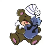 Tablou pe numere 30x30 cm "Ursulet inainte de Somn"/Strateg ES015