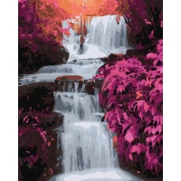 Tablou pe numere  "Cascada tropicala" 40x50cm KHO2862