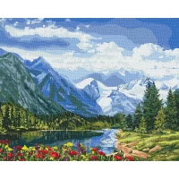 Tablou pe numere "Perfectiune alpina" 40x50cm KHO2288
