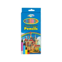 Creioane colorate 12 cul.plastic CASTLE