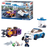 Set de construcție ”Inspecție pe autostradă” cu inerție, 264 elem.